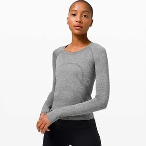 Lululemon swiftly tech Gray Long Sleeve Top